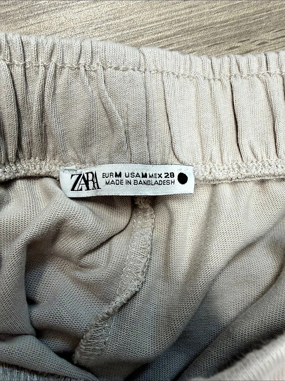 Zara Wide Leg Pants in Taupe - Picture 3 of 3